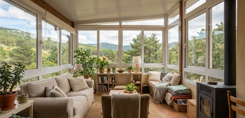 Cerramientos de terrazas en la Sierra de Guadarrama