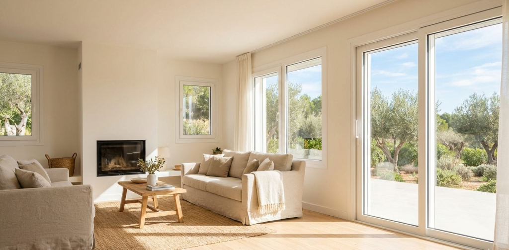 Ventanas Kömmerling instaladas por distribuidor oficial en vivienda