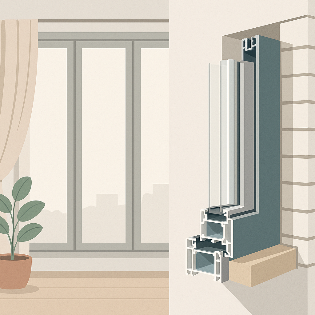 ventanas en una guía visual sobre cómo aislar mejor el ruido con vidrio laminado, juntas y buen sellado